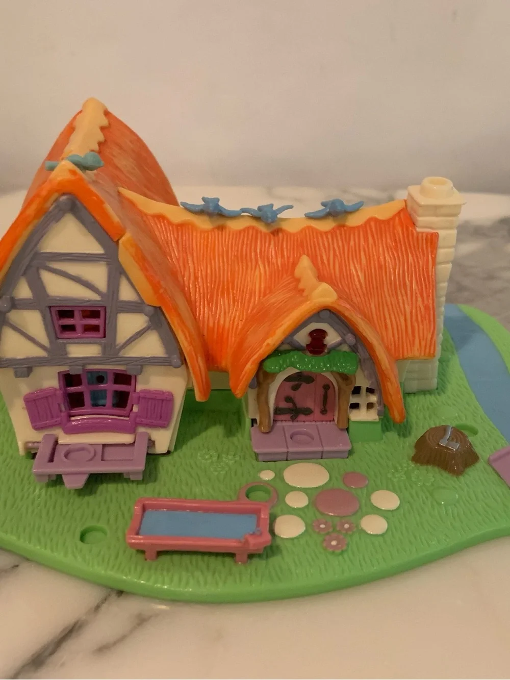 Vintage 90’s Bluebird Polly Pocket Lot Heart Compact Neighborhood House & More